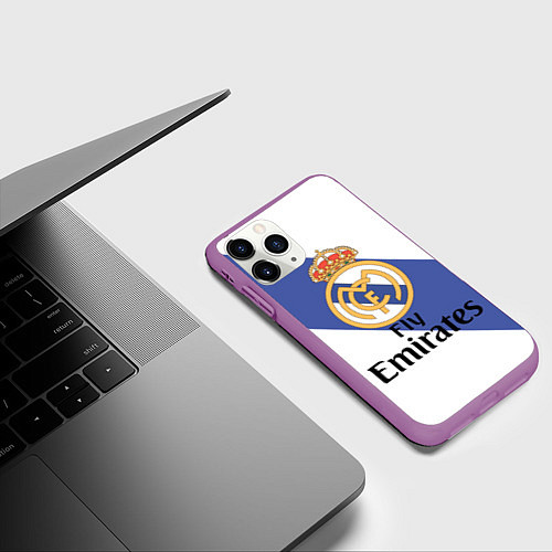Чехол iPhone 11 Pro матовый Реал / 3D-Фиолетовый – фото 3