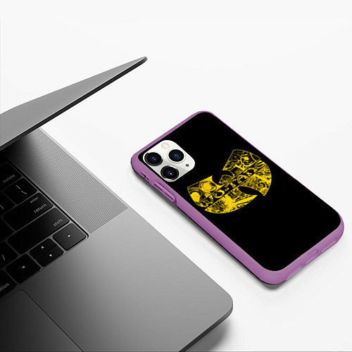 Чехол iPhone 11 Pro матовый Wu-Tang Clan / 3D-Фиолетовый – фото 3