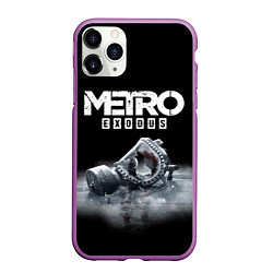 Чехол iPhone 11 Pro матовый METRO EXODUS, цвет: 3D-фиолетовый