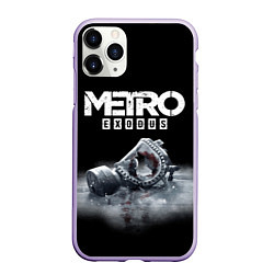 Чехол iPhone 11 Pro матовый METRO EXODUS, цвет: 3D-светло-сиреневый