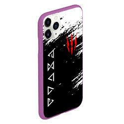 Чехол iPhone 11 Pro матовый ВЕДЬМАК, цвет: 3D-фиолетовый — фото 2