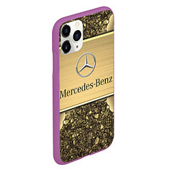 Чехол iPhone 11 Pro матовый MERCEDES GOLD, цвет: 3D-фиолетовый — фото 2
