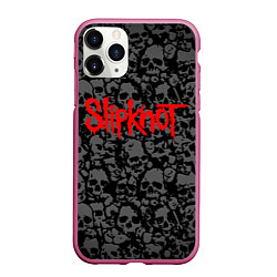 Чехол iPhone 11 Pro матовый SLIPKNOT, цвет: 3D-малиновый