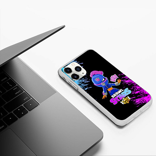 Чехол iPhone 11 Pro матовый BRAWL STARS TARA / 3D-Белый – фото 3