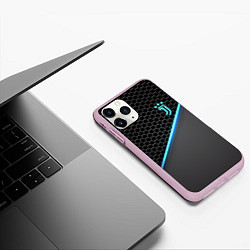 Чехол iPhone 11 Pro матовый Juventus F C, цвет: 3D-розовый — фото 2