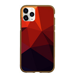 Чехол iPhone 11 Pro матовый Грани, цвет: 3D-коричневый