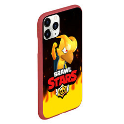 Чехол iPhone 11 Pro матовый BRAWL STARS CROW PHOENIX, цвет: 3D-красный — фото 2