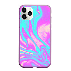 Чехол iPhone 11 Pro матовый DIGITAL ART, цвет: 3D-фиолетовый