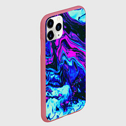 Чехол iPhone 11 Pro матовый DIGITAL ABSTRACT, цвет: 3D-малиновый — фото 2
