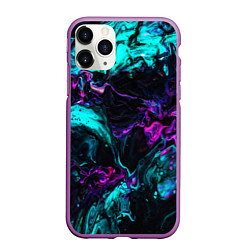 Чехол iPhone 11 Pro матовый ABSTRACT, цвет: 3D-фиолетовый