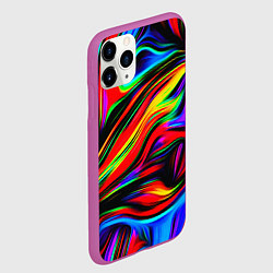 Чехол iPhone 11 Pro матовый ABSTRACT, цвет: 3D-фиолетовый — фото 2