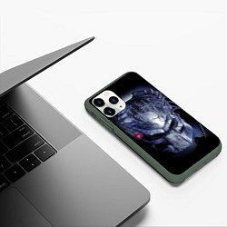 Чехол iPhone 11 Pro матовый PREDATOR, цвет: 3D-темно-зеленый — фото 2