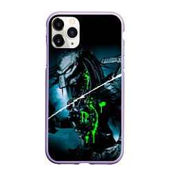 Чехол iPhone 11 Pro матовый PREDATOR, цвет: 3D-светло-сиреневый