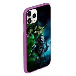 Чехол iPhone 11 Pro матовый PREDATOR, цвет: 3D-фиолетовый — фото 2