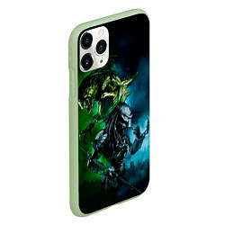 Чехол iPhone 11 Pro матовый PREDATOR, цвет: 3D-салатовый — фото 2