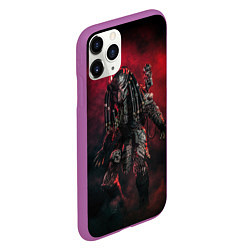 Чехол iPhone 11 Pro матовый PREDATOR, цвет: 3D-фиолетовый — фото 2