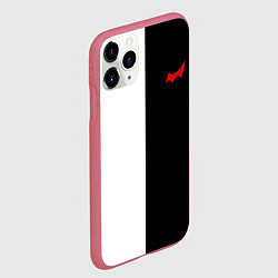 Чехол iPhone 11 Pro матовый Monokuma, цвет: 3D-малиновый — фото 2
