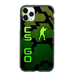 Чехол iPhone 11 Pro матовый CS GO Oko, цвет: 3D-темно-зеленый