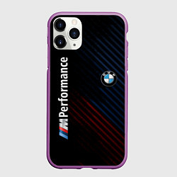 Чехол iPhone 11 Pro матовый BMW PERFORMANCE, цвет: 3D-фиолетовый