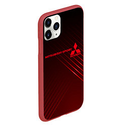 Чехол iPhone 11 Pro матовый MITSUBISHI, цвет: 3D-красный — фото 2