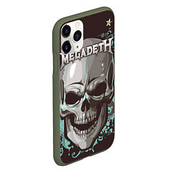 Чехол iPhone 11 Pro матовый Megadeth, цвет: 3D-темно-зеленый — фото 2
