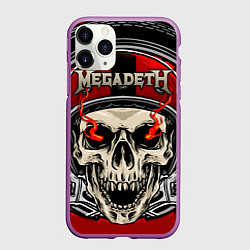 Чехол iPhone 11 Pro матовый Megadeth, цвет: 3D-фиолетовый