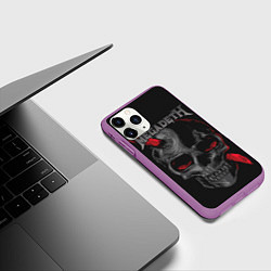 Чехол iPhone 11 Pro матовый Megadeth, цвет: 3D-фиолетовый — фото 2