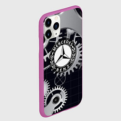 Чехол iPhone 11 Pro матовый MERCEDES-BENZ, цвет: 3D-фиолетовый — фото 2