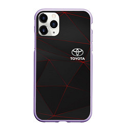 Чехол iPhone 11 Pro матовый TOYOTA, цвет: 3D-светло-сиреневый