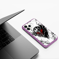 Чехол iPhone 11 Pro матовый BERSERK, цвет: 3D-фиолетовый — фото 2