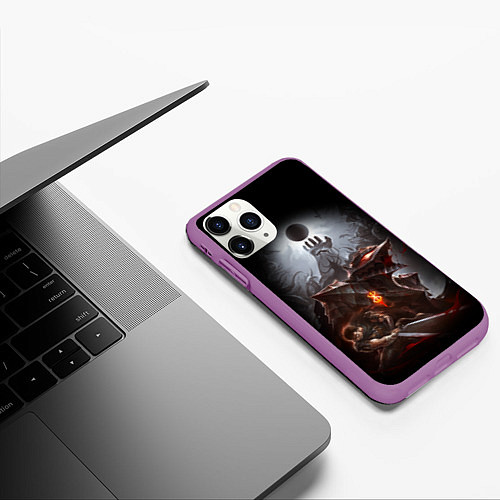 Чехол iPhone 11 Pro матовый BERSERK / 3D-Фиолетовый – фото 3