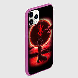 Чехол iPhone 11 Pro матовый BERSERK, цвет: 3D-фиолетовый — фото 2