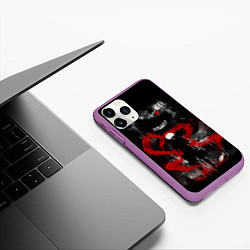 Чехол iPhone 11 Pro матовый TOKYO GHOUL, цвет: 3D-фиолетовый — фото 2