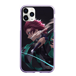 Чехол iPhone 11 Pro матовый KIMETSU NO YAIBA, цвет: 3D-светло-сиреневый