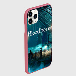 Чехол iPhone 11 Pro матовый Bloodborne, цвет: 3D-малиновый — фото 2