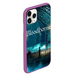 Чехол iPhone 11 Pro матовый Bloodborne, цвет: 3D-фиолетовый — фото 2