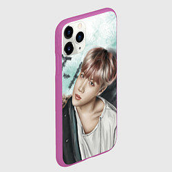 Чехол iPhone 11 Pro матовый BTS, цвет: 3D-фиолетовый — фото 2