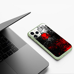 Чехол iPhone 11 Pro матовый Predator, цвет: 3D-салатовый — фото 2