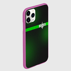 Чехол iPhone 11 Pro матовый Пограничные Войска, цвет: 3D-фиолетовый — фото 2