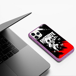 Чехол iPhone 11 Pro матовый FORTNITE x MARSHMELLO, цвет: 3D-фиолетовый — фото 2