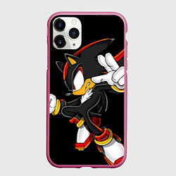 Чехол iPhone 11 Pro матовый SHADOW, цвет: 3D-малиновый