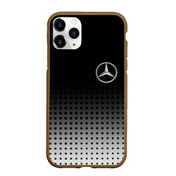 Чехол iPhone 11 Pro матовый Mercedes-Benz, цвет: 3D-коричневый