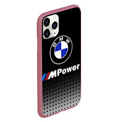 Чехол iPhone 11 Pro матовый BMW, цвет: 3D-малиновый — фото 2