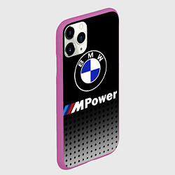Чехол iPhone 11 Pro матовый BMW, цвет: 3D-фиолетовый — фото 2