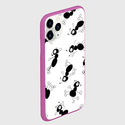 Чехол iPhone 11 Pro матовый Муравьи, цвет: 3D-фиолетовый — фото 2