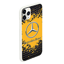 Чехол iPhone 11 Pro матовый Mercedes, цвет: 3D-белый — фото 2