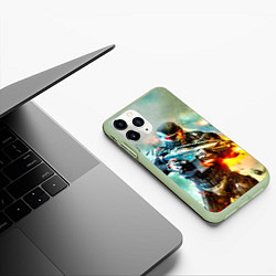Чехол iPhone 11 Pro матовый CRYSIS, цвет: 3D-салатовый — фото 2