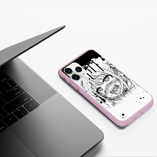 Чехол iPhone 11 Pro матовый AHEGAO / 3D-Розовый – фото 3