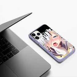 Чехол iPhone 11 Pro матовый AHEGAO, цвет: 3D-светло-сиреневый — фото 2