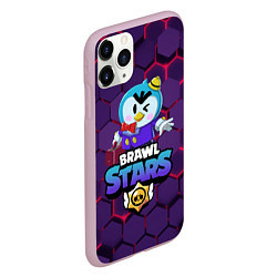 Чехол iPhone 11 Pro матовый Brawl Stars Mr P, цвет: 3D-розовый — фото 2